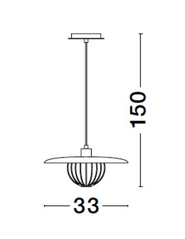 Lampy wiszące pojedyncze - Luces Exclusivas CUERNAVACA Wisząca Nowoczesna złoty i odcienie złota 1xE27 max 12W LE43721 - product kolory-swiatla.pl 2