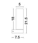 Kinkiety łazienkowe - Luces Exclusivas BANTHI Ścienna Łazienkowa IP44 czarny 1xE14 max 5W LE43723 - product 2