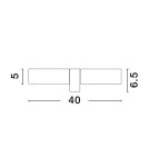 Kinkiety łazienkowe - Luces Exclusivas BANTHI Ścienna Łazienkowa IP44 czarny 1xE14 max 5W LE43724 - produkt 2