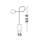 Lampy stołowe - Luces Exclusivas BANZHA Stołowa czarny 1xG9 max 5W LE43726 - product 3