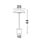 Lampy stołowe LED - Luces Exclusivas BARRON Stołowa złoty i odcienie złota 1xLED max 5W 3000K LE43731 - product 2