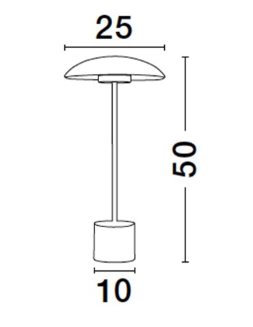 Luces Exclusivas BARRON Stołowa złoty i odcienie złota 1xLED max 5W 3000K LE43732 - produkt 2