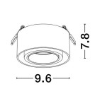 Lampy podtynkowe kierunkowe - Luces Exclusivas ACAMIEL Natynkowa Spot czarny 1xGU10 max 10W LE61615 - produkt 2