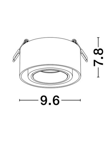 Luces Exclusivas ACAMIEL Natynkowa Spot czarny 1xGU10 max 10W LE61615 - produkt 2