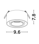 Lampy podtynkowe kierunkowe - Luces Exclusivas ACAMIEL Natynkowa Spot biały 1xGU10 max 10W LE61616 - produkt 2