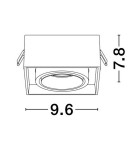 Lampy podtynkowe kierunkowe - Luces Exclusivas ACAMIEL Natynkowa Spot czarny 1xGU10 max 10W LE61617 - product 2