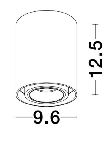 Luces Exclusivas ACANCUN Natynkowa Spot biały 1xGU10 max 10W LE61621 - produkt 2