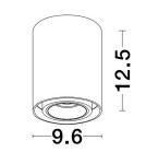 Lampy tuby - Luces Exclusivas ACANCUN Natynkowa Spot czarny 1xGU10 max 10W LE61624 - produkt 2
