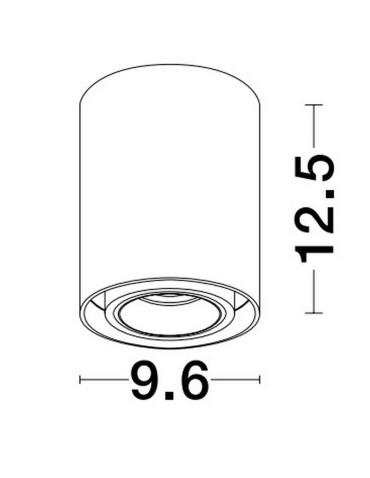 Luces Exclusivas ACANCUN Natynkowa Spot czarny 1xGU10 max 10W LE61624 - produkt 2