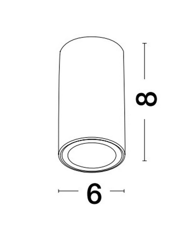 Lampy tuby - Luces Exclusivas ACANCEH Natynkowa Spot biały 1xGU10 max 10W LE61626 - product kolory-swiatla.pl 2