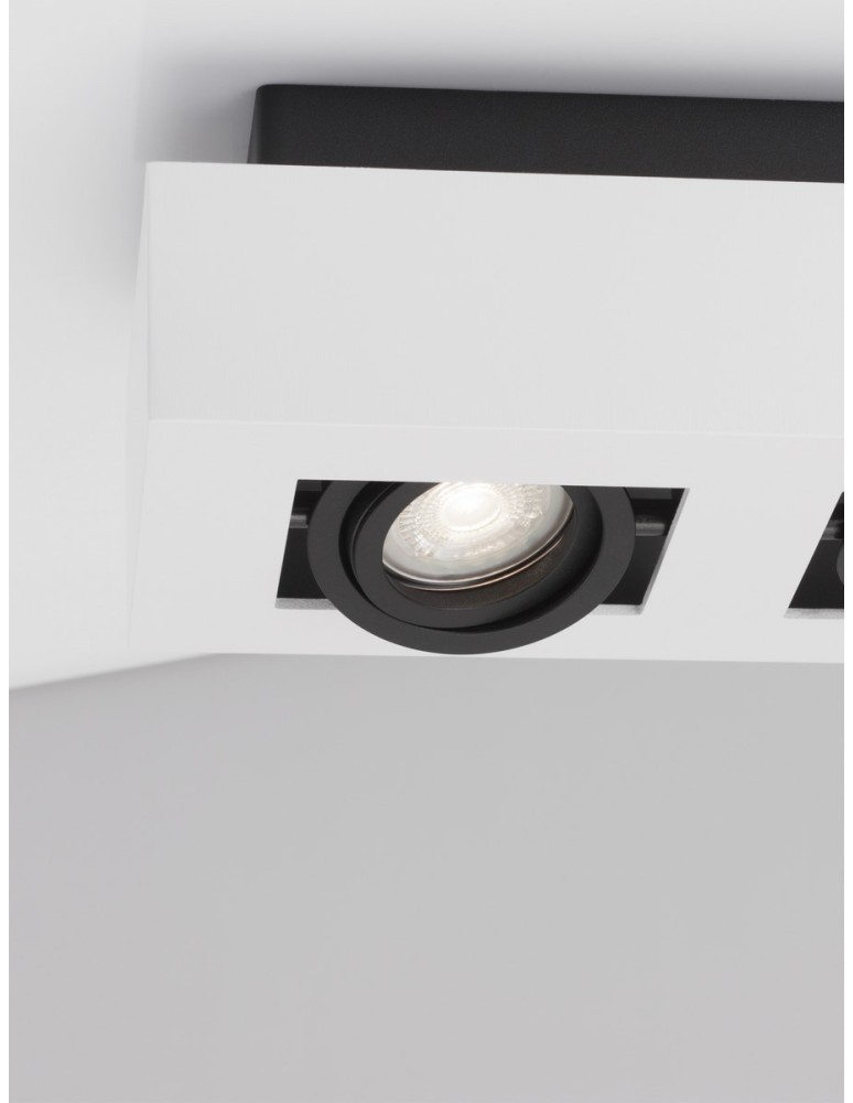 Lampy tuby - Luces Exclusivas ACATENO Natynkowa Spot biały 2xGU10 max 10W LE61632 - produkt kolory-swiatla.pl 2