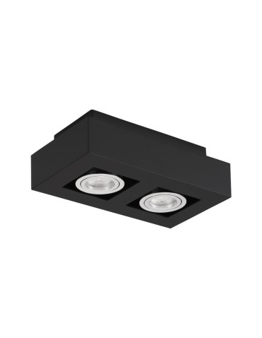 Luces Exclusivas ACATENO Natynkowa Spot czarny 2xGU10 max 10W LE61633