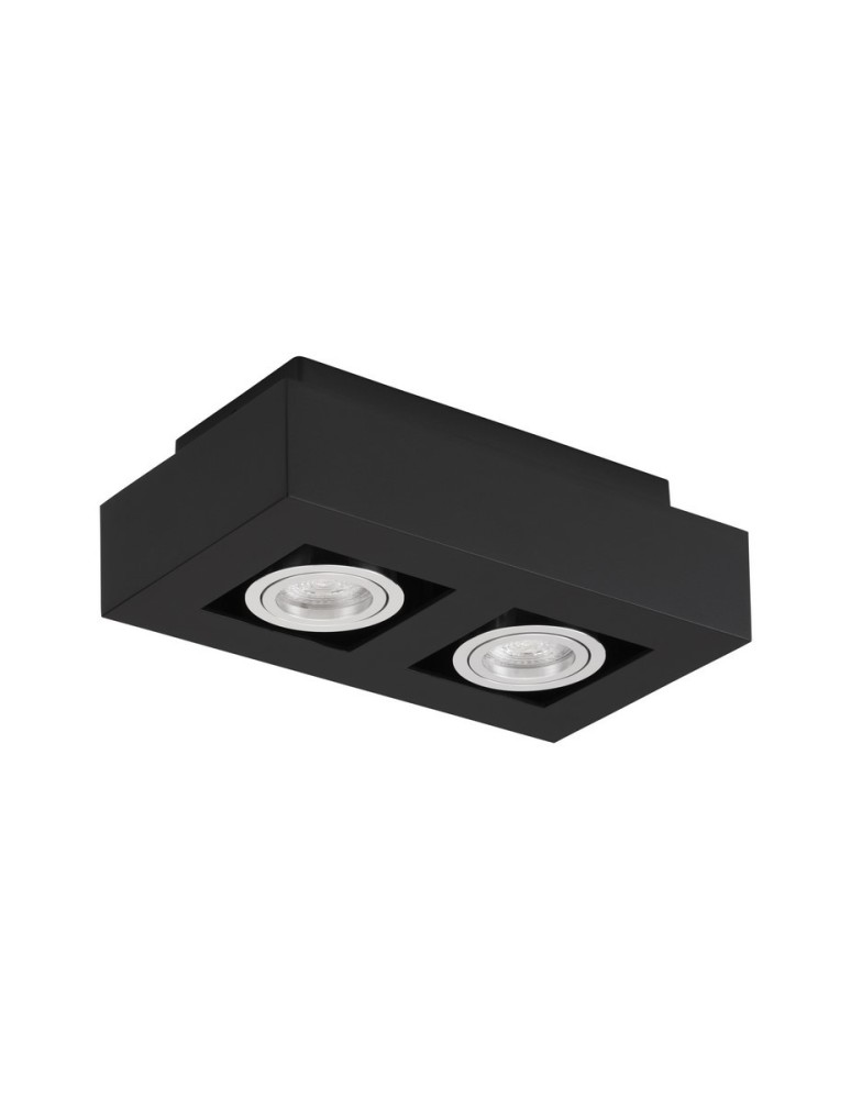 Lampy tuby - Luces Exclusivas ACATENO Natynkowa Spot czarny 2xGU10 max 10W LE61633 - produkt kolory-swiatla.pl 1