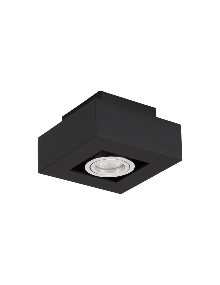 Lampy tuby - Luces Exclusivas ACATENO Natynkowa Spot czarny 1xGU10 max 10W LE61635 - produkt kolory-swiatla.pl 1