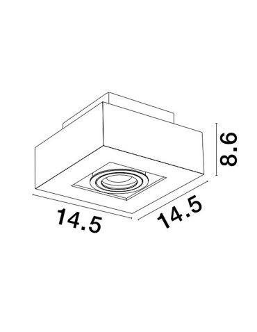 Luces Exclusivas ACATENO Natynkowa Spot czarny 1xGU10 max 10W LE61635 - produkt 2
