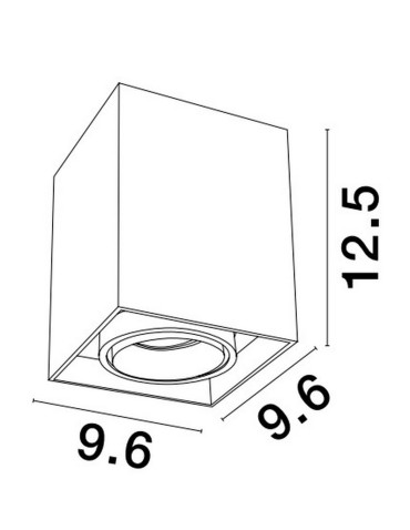 Luces Exclusivas CHIVACOA Natynkowa Spot czarny 1xGU10 max 10W LE61640 - produkt 2