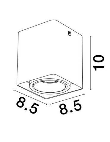 Luces Exclusivas CHIVACOA Natynkowa Spot biały 1xGU10 max 10W LE61642 - product 2