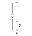 Lampy wiszące - Luces Exclusivas ACATLAN Wisząca Nowoczesna złoty i odcienie złota 1xLED max 5W 3000K LE61643 - produkt 2