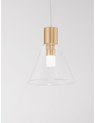 Luces Exclusivas ACATLAN Wisząca Nowoczesna złoty i odcienie złota 1xLED max 5W 3000K LE61645 - produkt 2