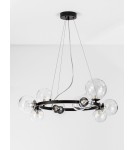Lampy wiszące kule - Luces Exclusivas PARLA Wisząca Nowoczesna czarny 11xG9 max 6W LE42601 - produkt 3
