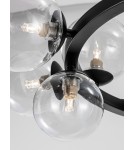 Lampy wiszące kule - Luces Exclusivas PARLA Wisząca Nowoczesna czarny 11xG9 max 6W LE42601 - produkt 5
