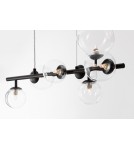 Lampy wiszące kule - Luces Exclusivas PARLA Wisząca Nowoczesna czarny 7xG9 max 6W LE42602 - produkt 2