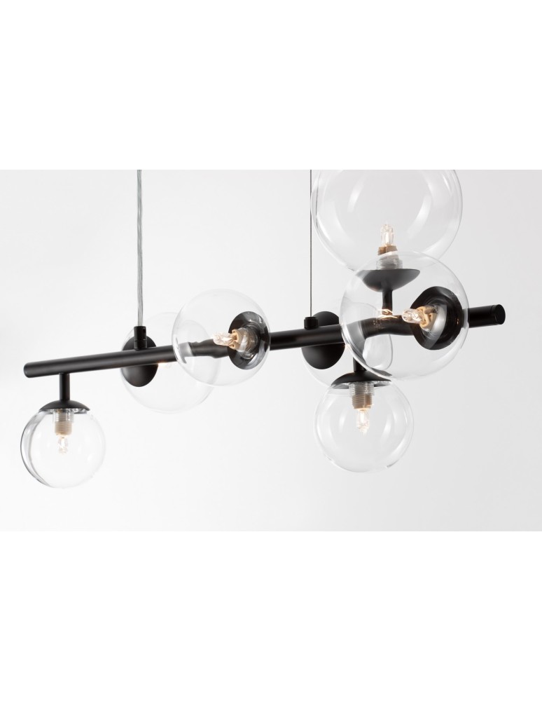 Luces Exclusivas PARLA Wisząca Nowoczesna czarny 7xG9 max 6W LE42602
