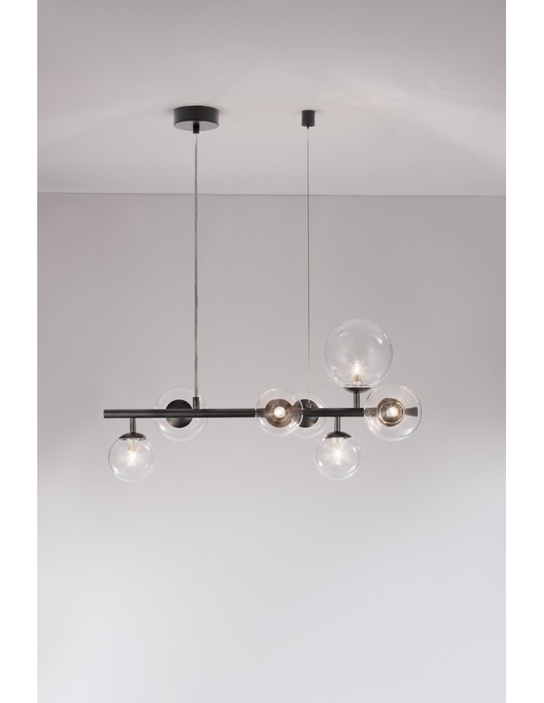 Luces Exclusivas PARLA Wisząca Nowoczesna czarny 7xG9 max 6W LE42602