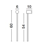 Kinkiety - Luces Exclusivas TUNJA Ścienna Nowoczesna czarny 1xLED max 18W 3000K LE42604 - produkt 2