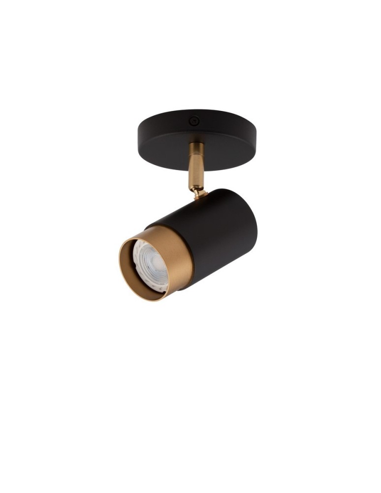 Lampy sufitowe reflektory - Luces Exclusivas CAYES Reflektor Sufitowy czarny 1xGU10 max 10W LE42612 - produkt kolory-swiatla.pl 1