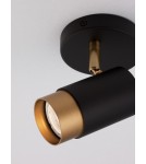 Lampy sufitowe reflektory - Luces Exclusivas CAYES Reflektor Sufitowy czarny 1xGU10 max 10W LE42612 - product 2