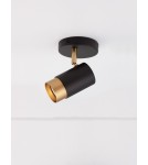 Lampy sufitowe reflektory - Luces Exclusivas CAYES Reflektor Sufitowy czarny 1xGU10 max 10W LE42612 - product 5
