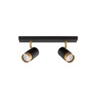 Lampy sufitowe reflektory - Luces Exclusivas CAYES Reflektor Sufitowy czarny 2xGU10 max 10W LE42613 - produkt 1