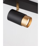Lampy sufitowe reflektory - Luces Exclusivas CAYES Reflektor Sufitowy czarny 2xGU10 max 10W LE42613 - produkt 2