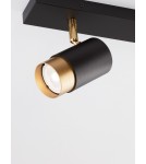 Lampy sufitowe reflektory - Luces Exclusivas CAYES Reflektor Sufitowy czarny 2xGU10 max 10W LE42613 - produkt 4