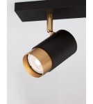 Lampy sufitowe reflektory - Luces Exclusivas CAYES Reflektor Sufitowy czarny 2xGU10 max 10W LE42613 - produkt 5