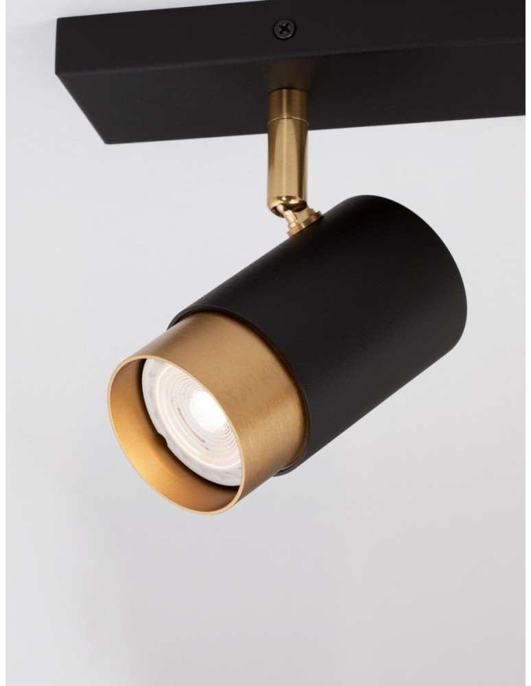 Luces Exclusivas CAYES Reflektor Sufitowy czarny 2xGU10 max 10W LE42613