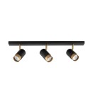Lampy sufitowe reflektory - Luces Exclusivas CAYES Reflektor Sufitowy czarny 3xGU10 max 10W LE42614 - produkt 1