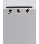Lampy sufitowe reflektory - Luces Exclusivas CAYES Reflektor Sufitowy czarny 3xGU10 max 10W LE42614 - produkt 3