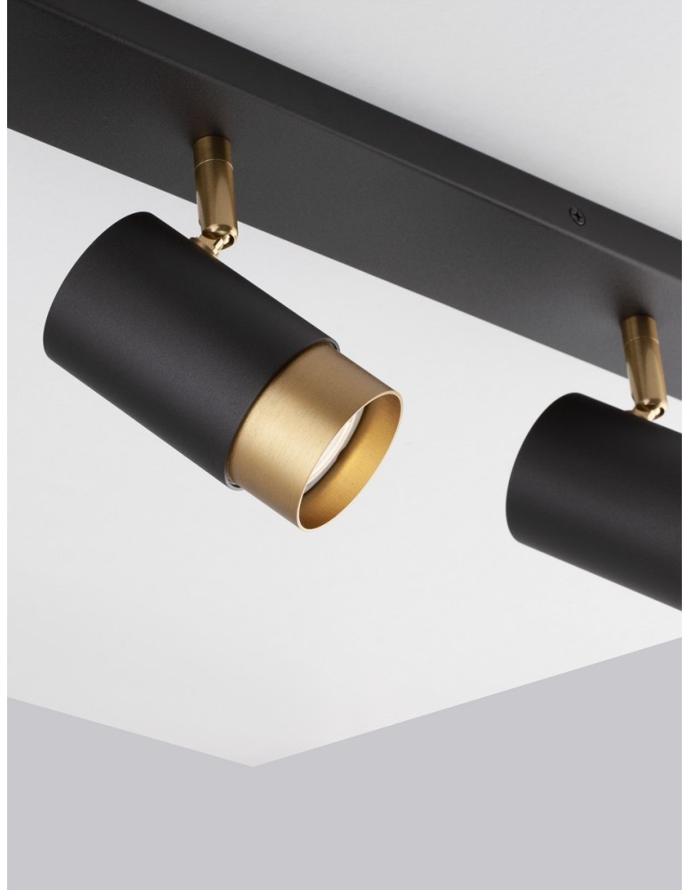 Luces Exclusivas CAYES Reflektor Sufitowy czarny 3xGU10 max 10W LE42614