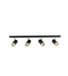 Lampy sufitowe reflektory - Luces Exclusivas CAYES Reflektor Sufitowy czarny 4xGU10 max 10W LE42615 - produkt 1