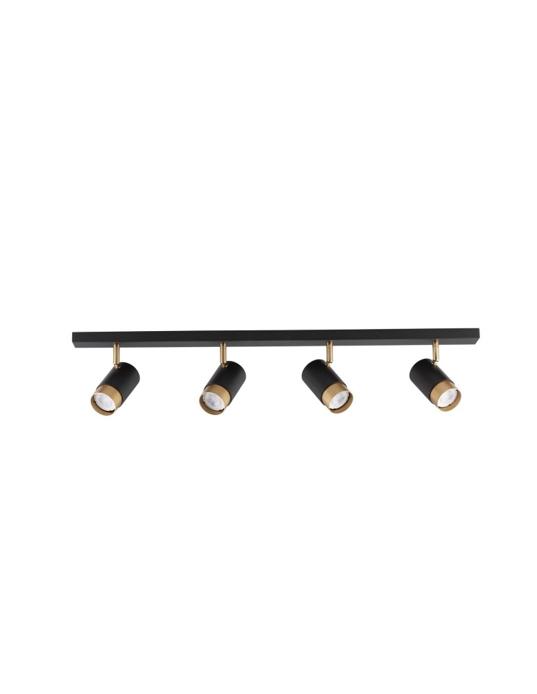 Luces Exclusivas CAYES Reflektor Sufitowy czarny 4xGU10 max 10W LE42615