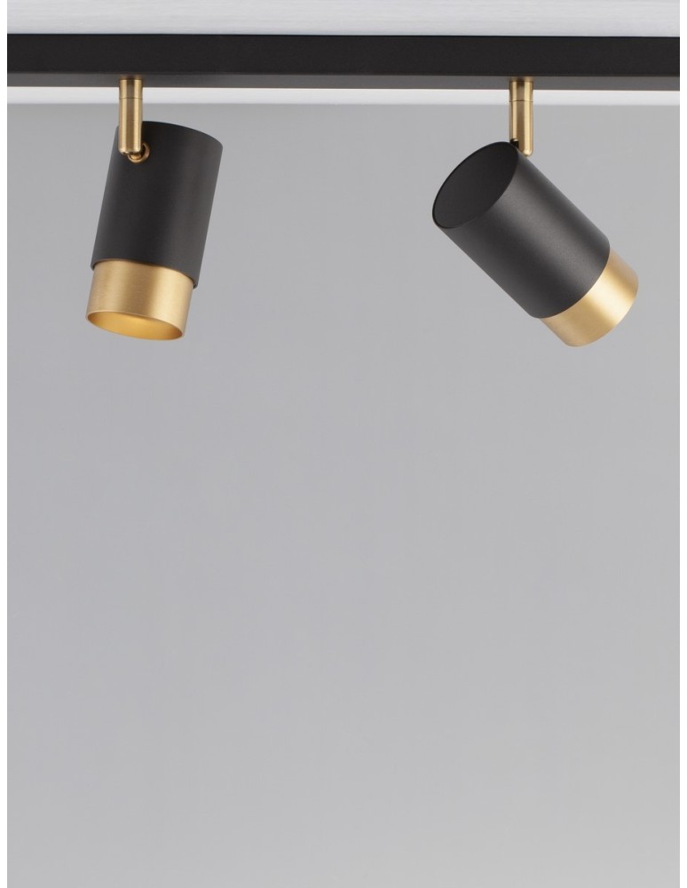 Luces Exclusivas CAYES Reflektor Sufitowy czarny 4xGU10 max 10W LE42615