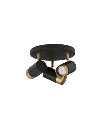 Luces Exclusivas CAYES Reflektor Sufitowy czarny 3xGU10 max 10W LE42616