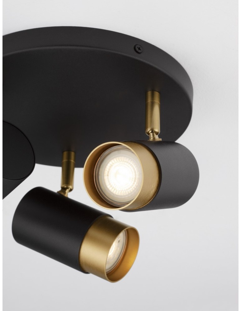 Luces Exclusivas CAYES Reflektor Sufitowy czarny 3xGU10 max 10W LE42616