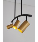 Lampy wiszące - Luces Exclusivas CAYES Wisząca Nowoczesna czarny 3xGU10 max 10W LE42617 - product 2