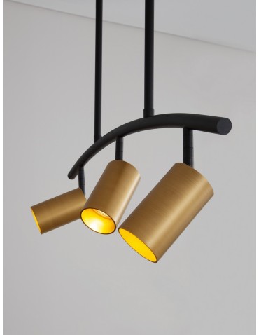 Luces Exclusivas CAYES Wisząca Nowoczesna czarny 3xGU10 max 10W LE42617 - produkt 2