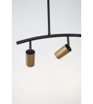 Lampy wiszące - Luces Exclusivas CAYES Wisząca Nowoczesna czarny 3xGU10 max 10W LE42617 - product 3