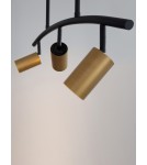 Lampy wiszące - Luces Exclusivas CAYES Wisząca Nowoczesna czarny 3xGU10 max 10W LE42617 - product 5