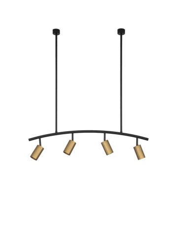 Luces Exclusivas CAYES Wisząca Nowoczesna czarny 4xGU10 max 10W LE42618